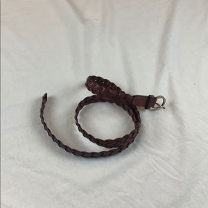Braided brown belt